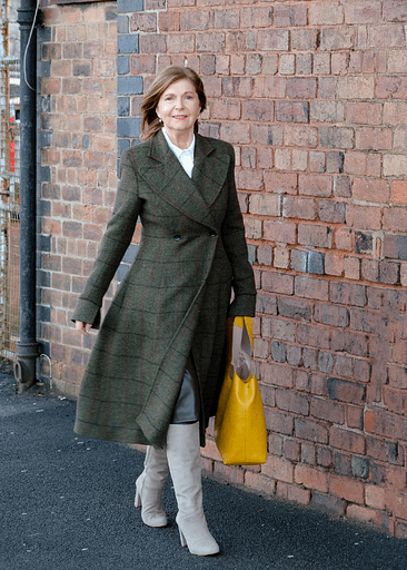 tweed fitted coat